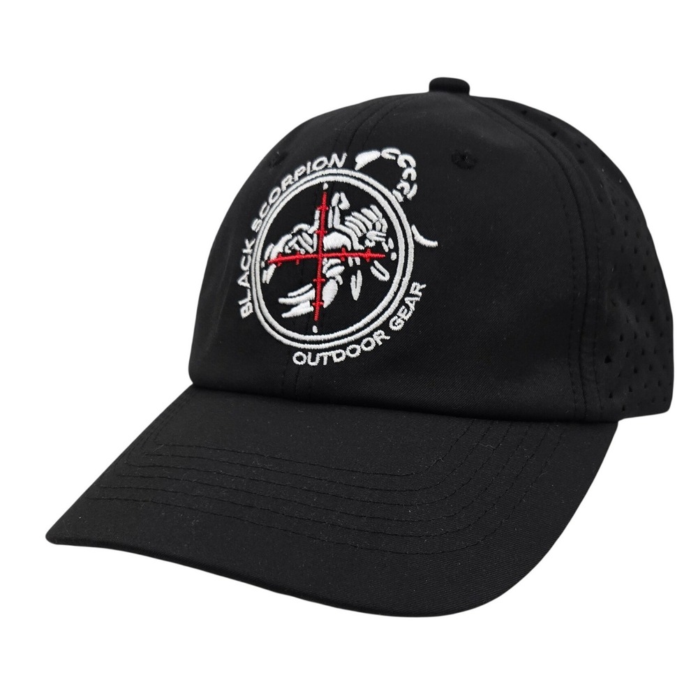 Black Scorpion Outdoor‎ Gear Hat Black Tactical Shooting Sports Vented Mesh IPSC